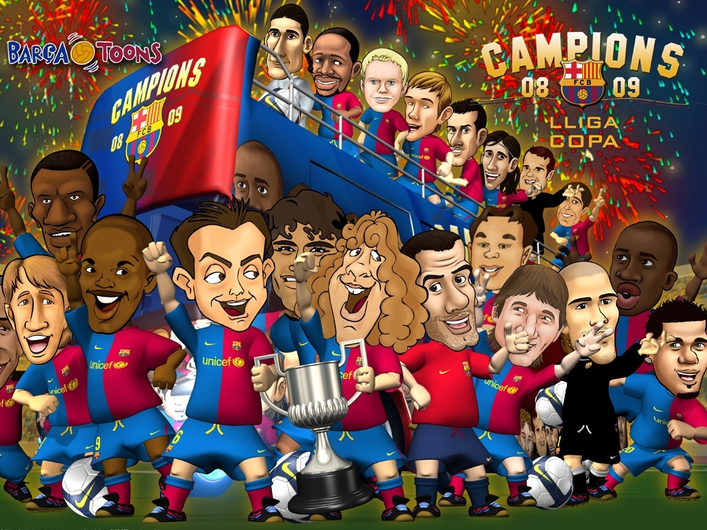 Barça toons là món ăn tinh thần không thể thiếu đối với mỗi sự kiện