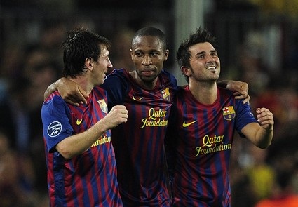 Messi, Seydou Keita và Villa