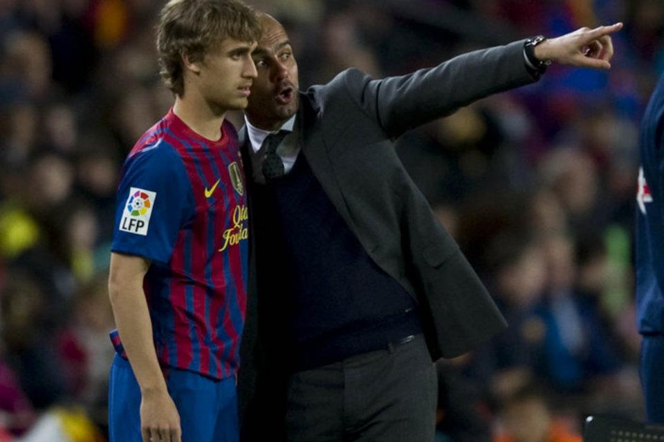 Muniesa và Pep Guardiola