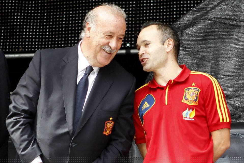 Del Bosque và Iniesta