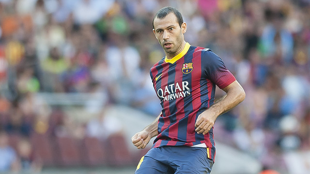 Mascherano trong trận đấu với Levante