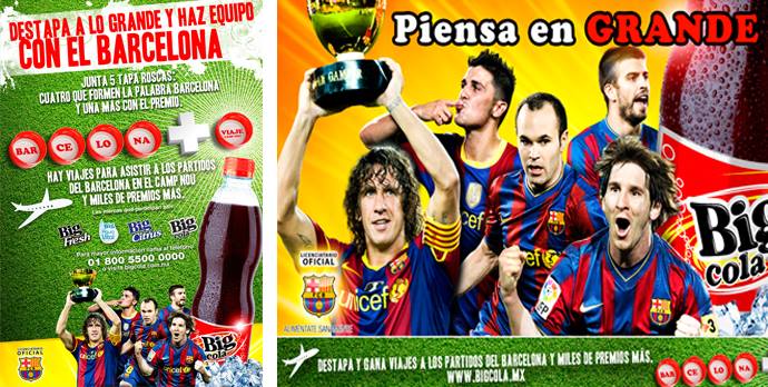 FC Barcelona gia hạn hợp tác với Big Cola